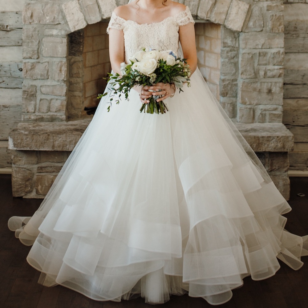 Lazaro bridal gown